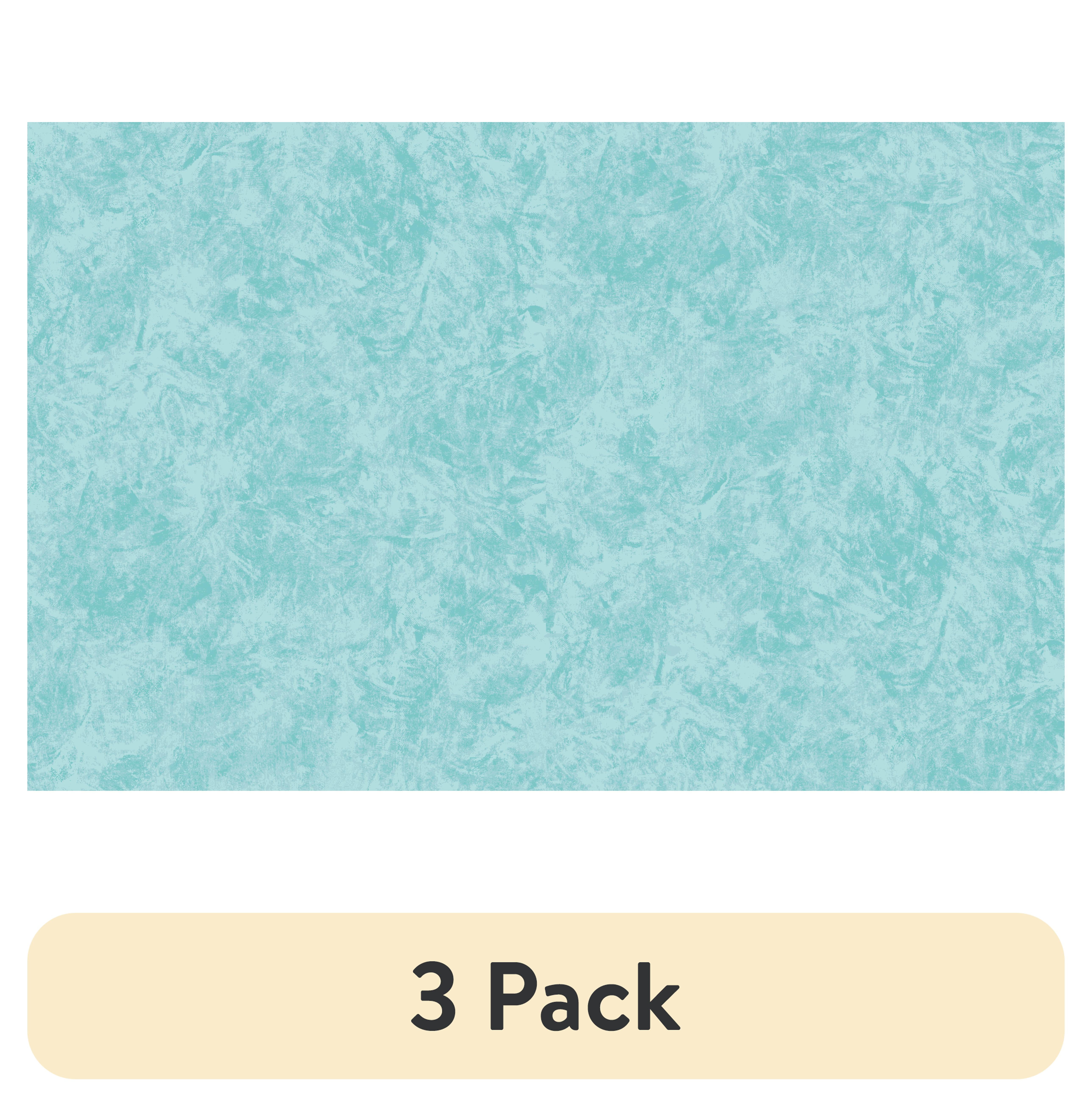 (3 pack) Waverly Inspirations 1 Yard Cut 100% Cotton Prints Fabric Batik Aqua 44" Wide for Quilting & Sewing