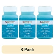 (3 pack) Waverly Inspirations Chalk Paint, Ultra Matte, Agave, 2 fl oz