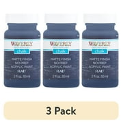 (3 pack) Waverly Inspirations Chalk Finish Acrylic Paint, Ultra Matte, Elephant, 2 fl oz
