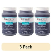 3 pack Waverly Inspirations Chalk Paint, Ultra Matte, Elephant, 8 fl oz