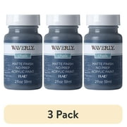 (3 pack) Waverly Inspirations Chalk Paint, Ultra Matte, Night Sky, 2 fl oz