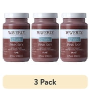3 pack Waverly Inspirations Chalk Finish Acrylic Paint, Ultra-Matte, Pink Sky, 8 fl oz