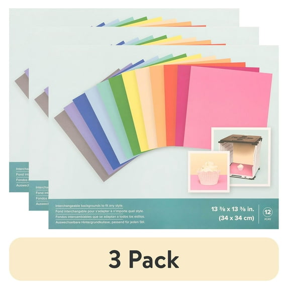 (3 pack) We R Memory Keepers ShotBox Background 12/Sheets-Color