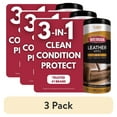 thumbnail image 1 of (3 pack) Weiman 3-In-1 Leather Cleaner, Conditioner & Protection Wipes, 30 Count, 1 of 11