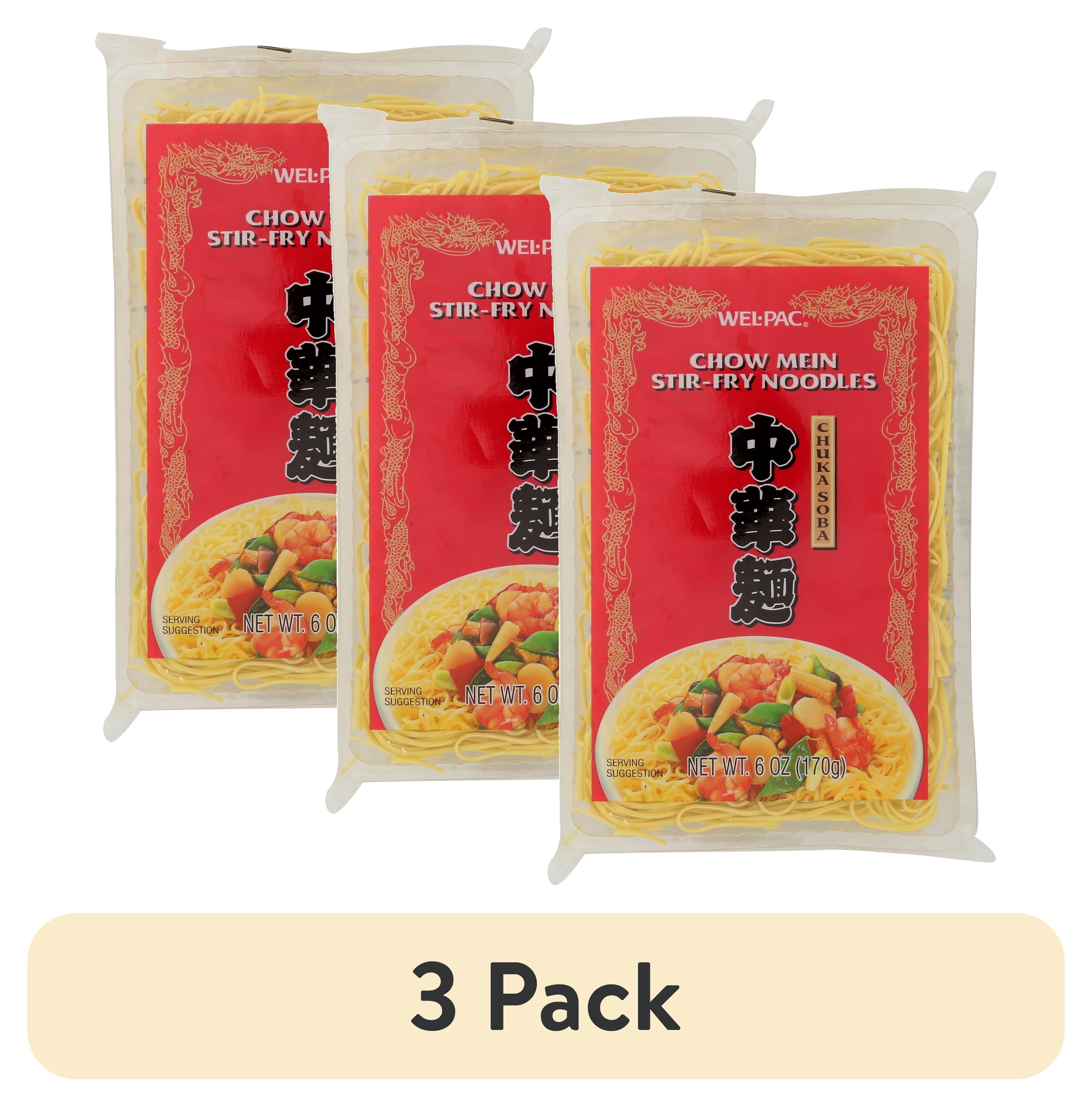 (3 pack) Wel Pac Chow Mein Stir-Fry Noodles, 6 Oz