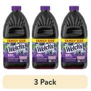 (3 pack) Welch's 100% Grape Juice, Concord Grape, 96 fl oz Bottle