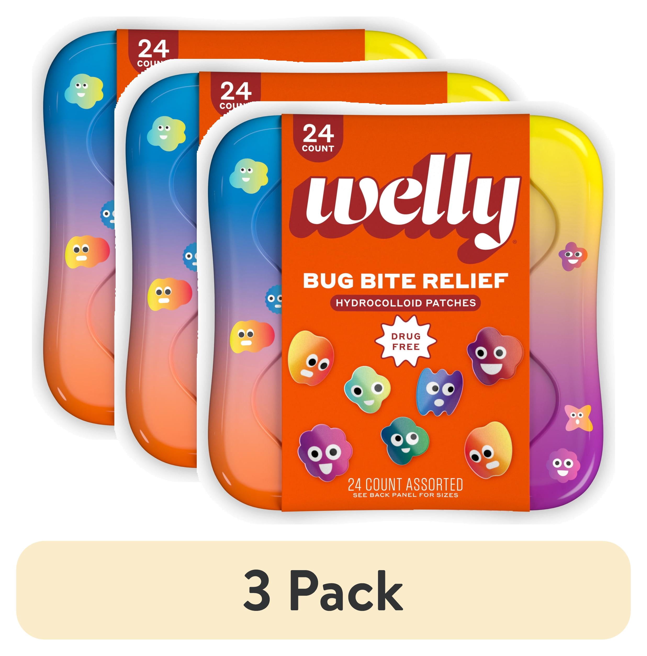 (3 pack) Welly Bug Bite Relief Patches 24ct