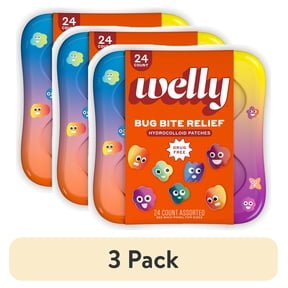 (3 pack) Welly Bug Bite Relief Patches 24ct
