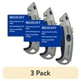 thumbnail interactive-video image 1 of (3 pack) Westcott Heavy Duty Straight Blade Utility Cutter, Silver, 1-Count, 1 of 11