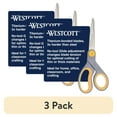 thumbnail image 1 of (3 pack) Westcott Titanium Bonded Adjustable Glide Scissors, 8", Grey & Yellow, for Office, 2-Pack, 1 of 16