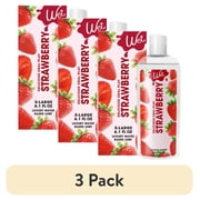 3 pack Wet Premium Water-Based Flavored Personal Lubricant, Luxury Edible Lube for Men and Women, Strawberry Flavor, 6.1 fl oz