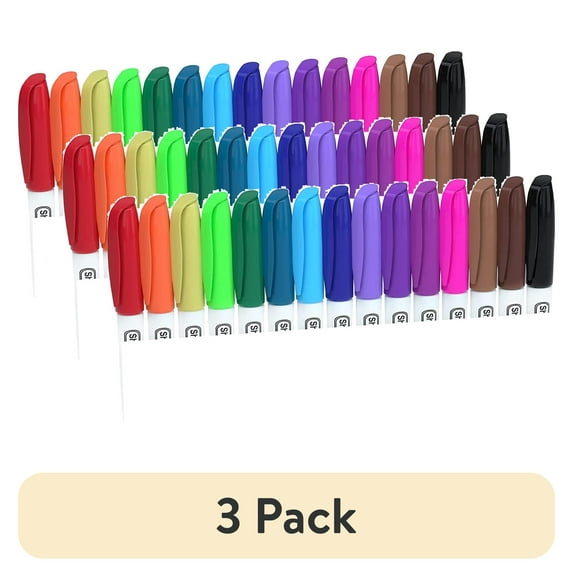 (3 pack) Wet Erase Markers, Shuttle Art 15 Colors 1mm Fine Tip Smudge-Free Markers, Use on Laminated Calendars,Overhead Projectors,Schedules,Whiteboards,Transparencies,Glass