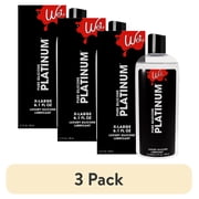3 pack Wet Platinum Silicone-Based Unflavored Personal Lubricant, Ultra Long-Lasting Premium Lube for Men and Women, 6.1 fl oz