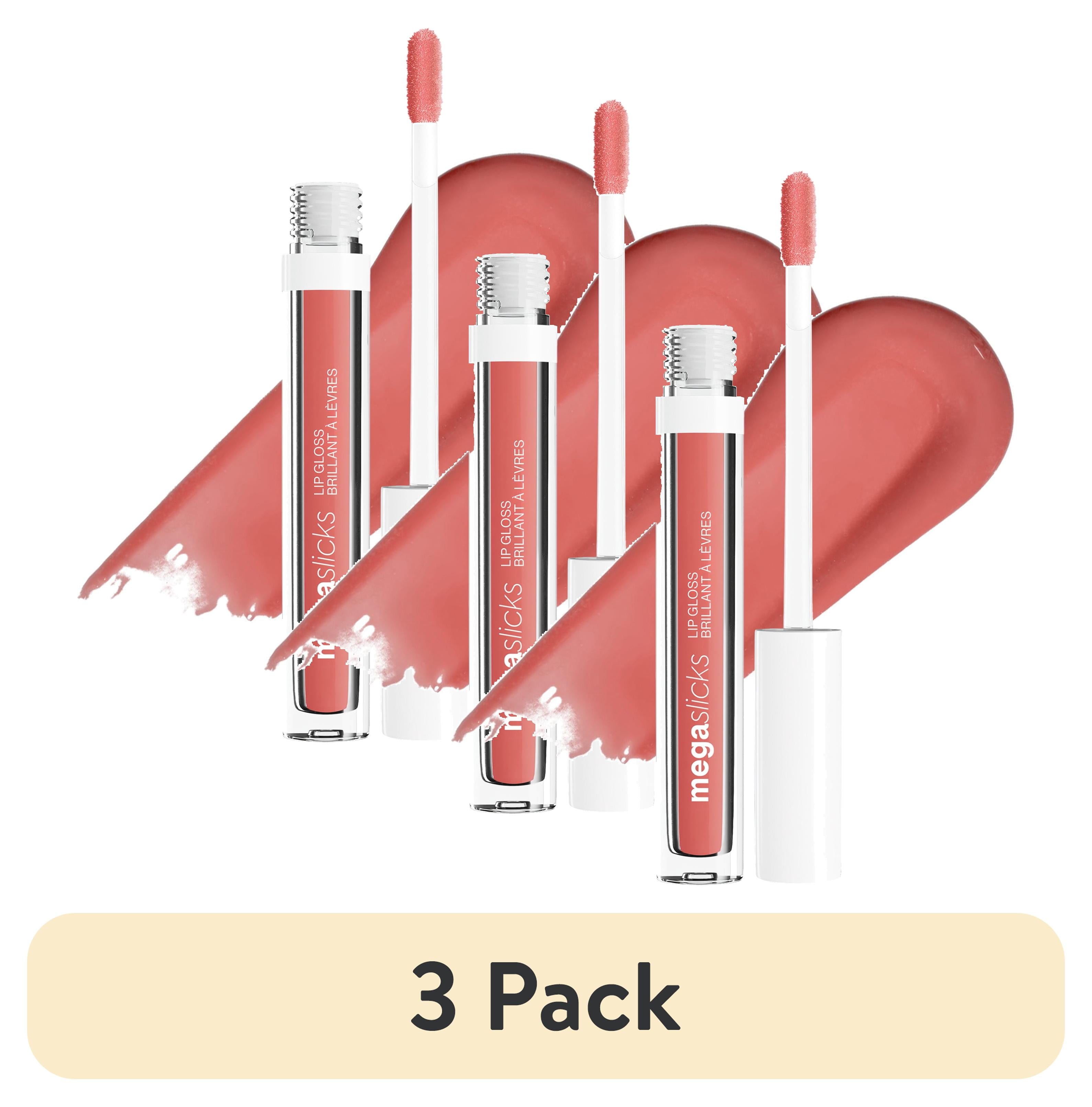 3 pack) Wet n Wild Mega Slicks Lip Gloss - Attitude Check