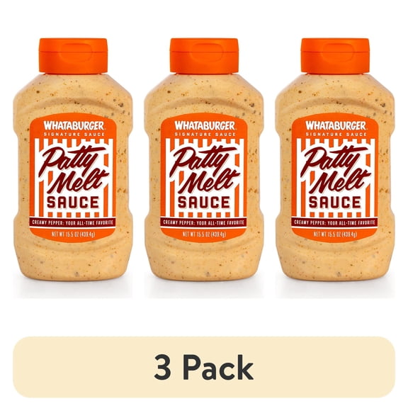 (3 pack) Whataburger Patty Melt Sauce, 15.5 oz