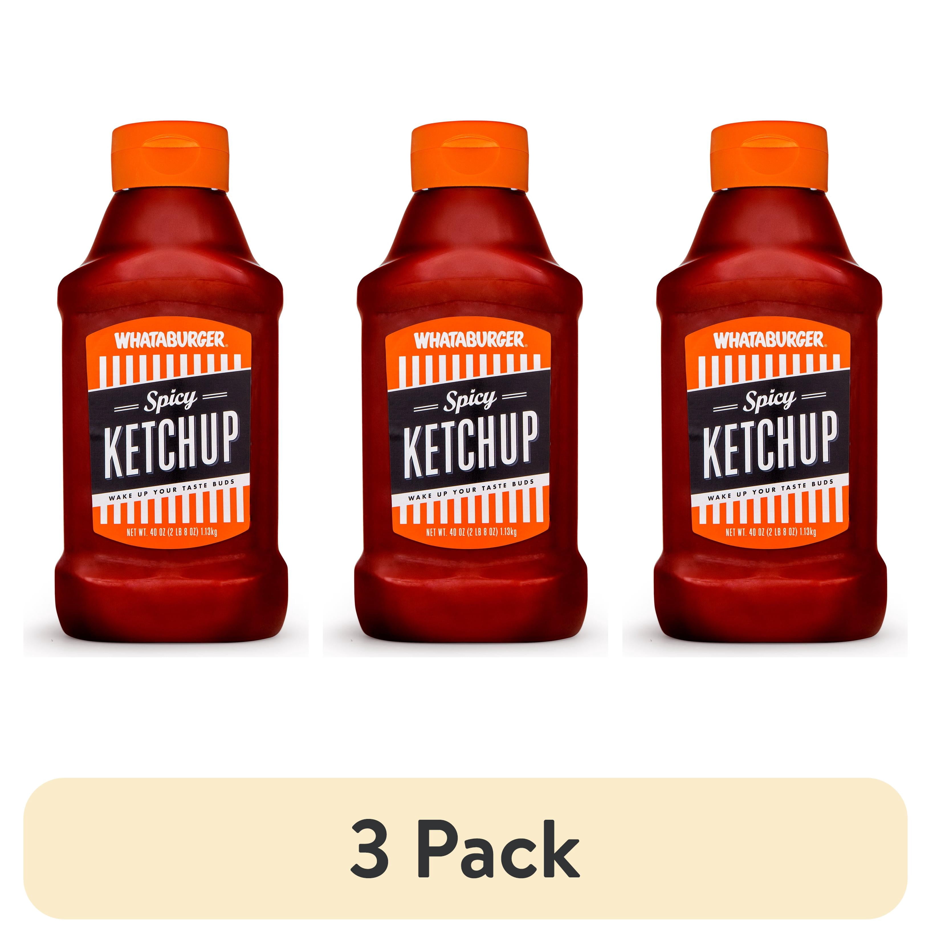 (3 pack) Whataburger Spicy Ketchup 40oz