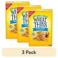 thumbnail image 1 of (3 pack) Wheat Thins Hint of Salt Low Sodium Snacks, Whole Grain Wheat Crackers, Snack Crackers, 8.5 oz, 1 of 18