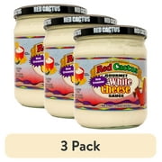 (3 pack) Red Cactus Gourmet White Cheese Sauce, 15 oz - Creamy Cheese Sauce for Dipping, Nachos, and Tacos
