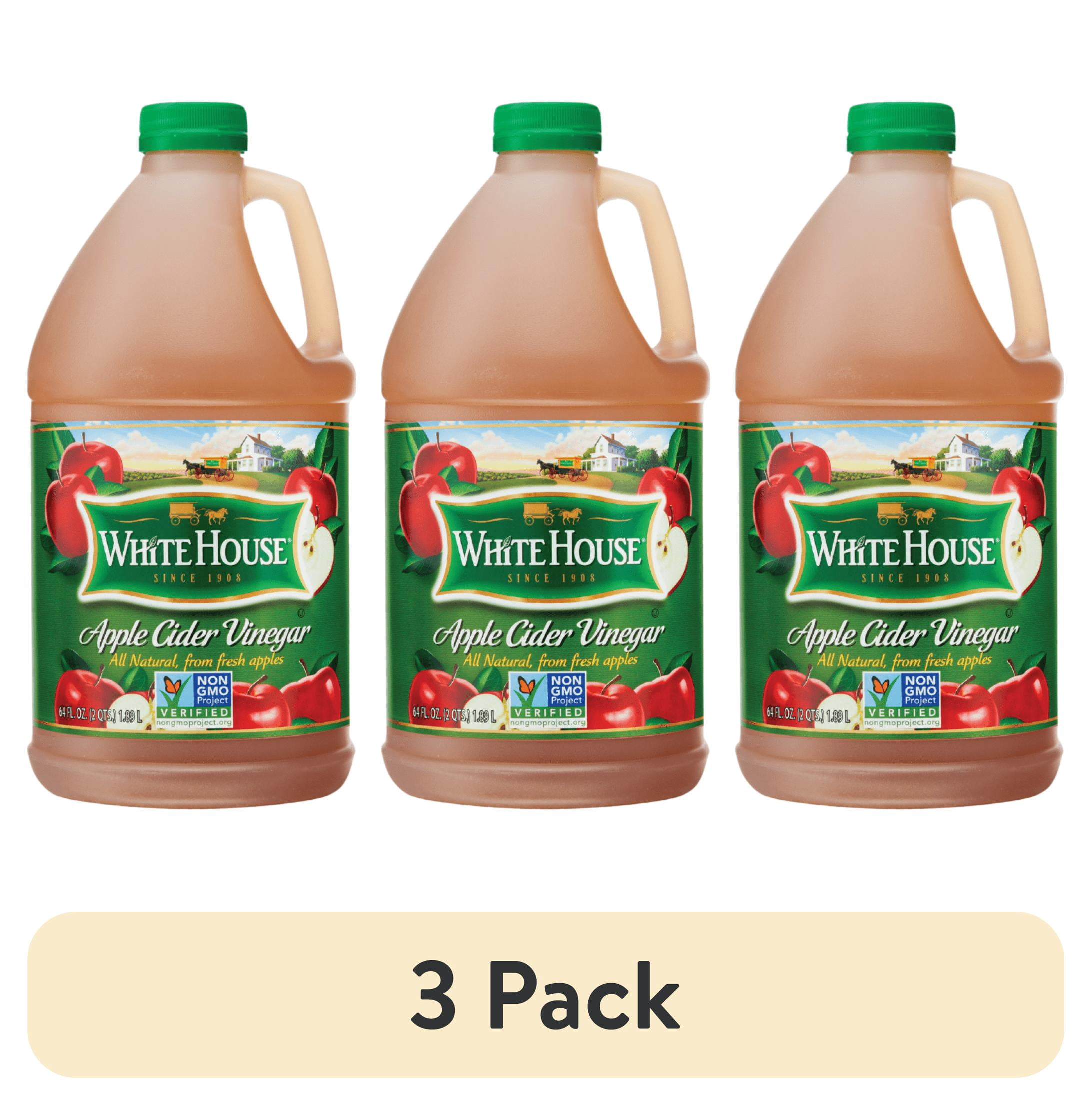 (3 pack) White House All Natural Filtered Apple Cider Vinegar, 64 fl oz