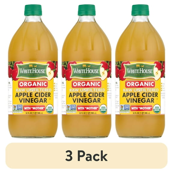 White House Organic, Raw Unfiltered, Apple Cider Vinegar, 32 fl oz