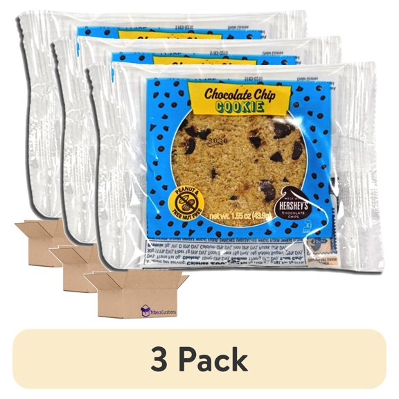 (3 pack) Rich's School Snacks Whole Grain Chocolate Chip Cookies | 12 Pack
