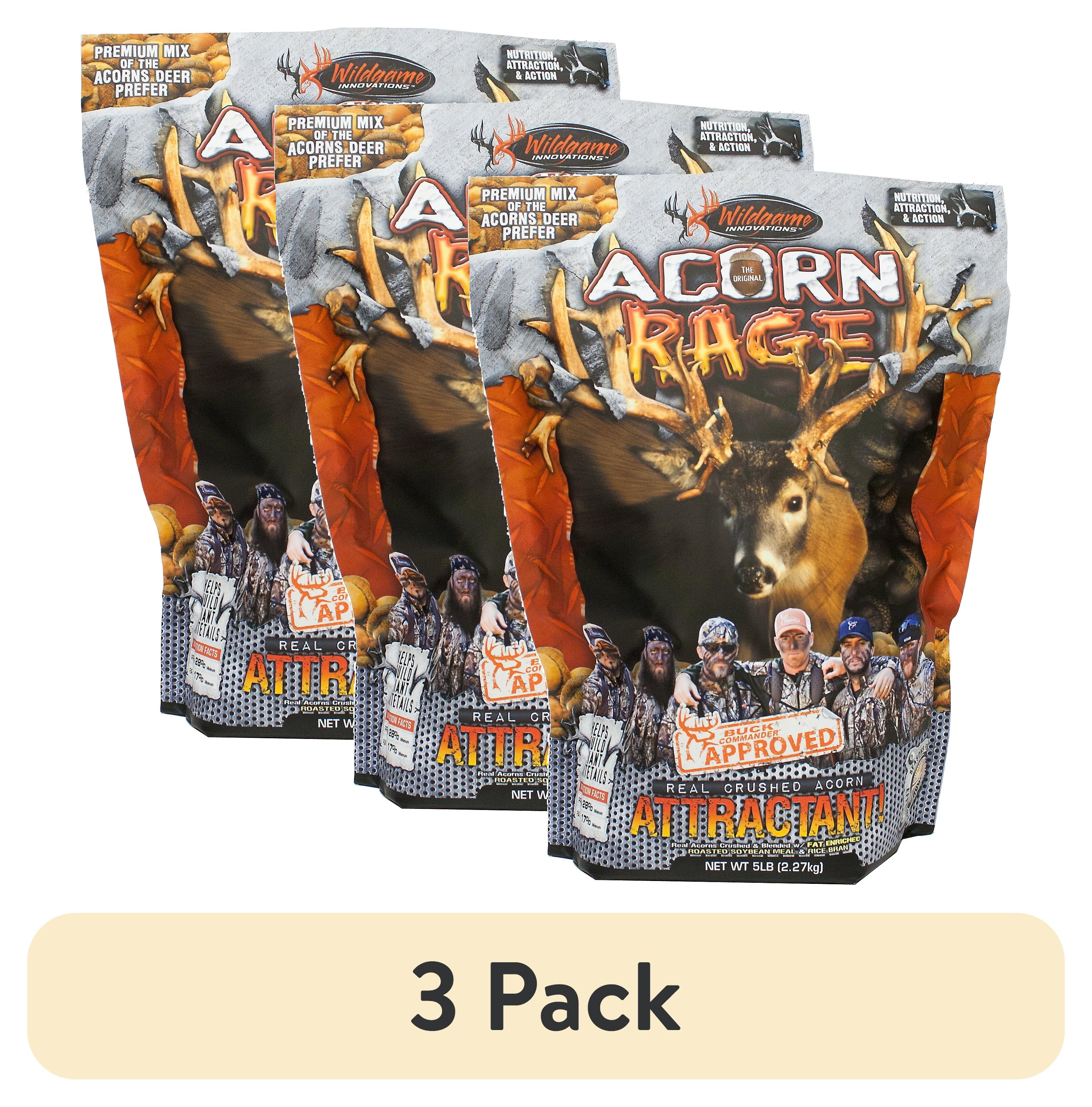 (3 pack) WILDGAME INNOVATIONS Acorn Rage 5lb Deer Attractant | Powerful ...