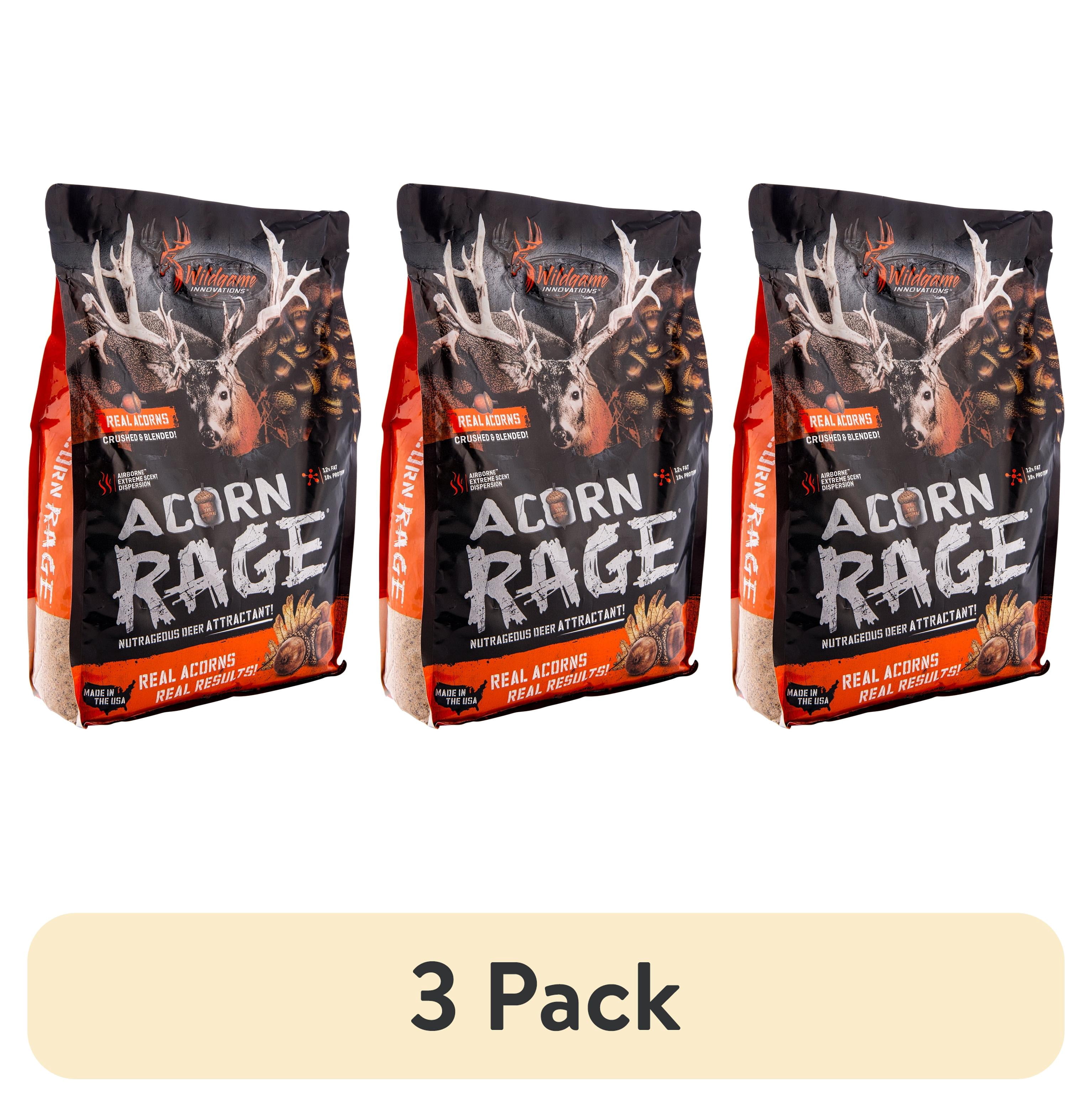 3 pack) WILDGAME INNOVATIONS Acorn Rage 5lb Deer Attractant