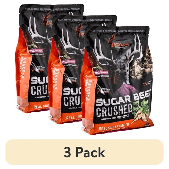 (3 pack) Wildgame Innovations Sugar Beet Crush Deer Attractant Powder, 5lb Bag