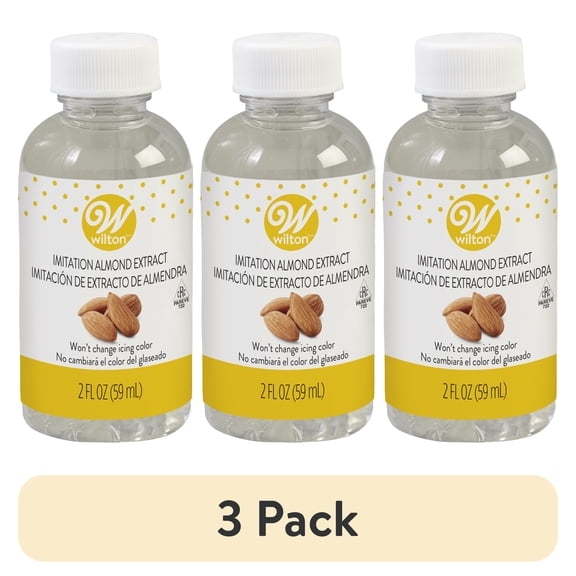 (3 pack) Wilton Imitation Almond Extract, 2 oz.