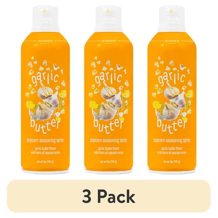 (3 pack) Winona Pure Popcorn Spray - Garlic Butter 5oz