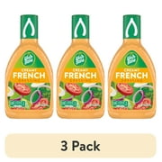 (3 pack) Wish-Bone Creamy French Salad Dressing, 24 fl oz