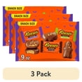 thumbnail image 1 of (3 pack) REESE'S Assorted Milk Chocolate Snack Size Peanut Butter Shapes, Halloween Candy Bag, 9 oz, 1 of 10