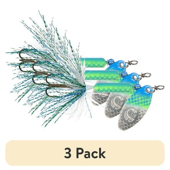 (3 pack) Wordens 208-CSHAD Rooster Tail In-Line Spinner 2 1/4" 1/8 oz