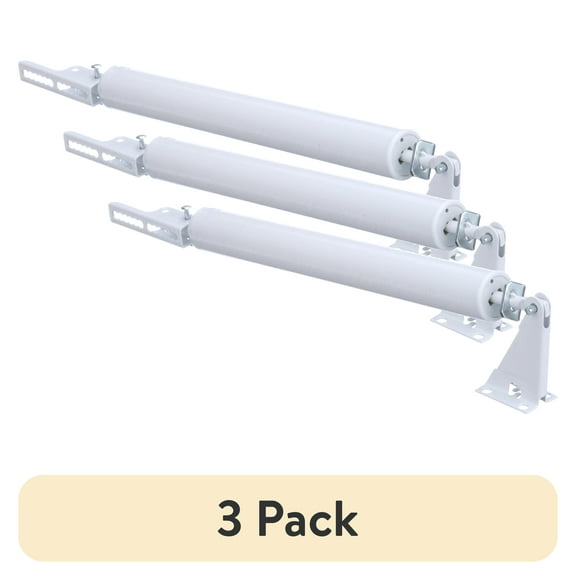 (3 pack) Wright Products Standard Duty Steel Pneumatic Screen and Storm Door Closer, White Finish