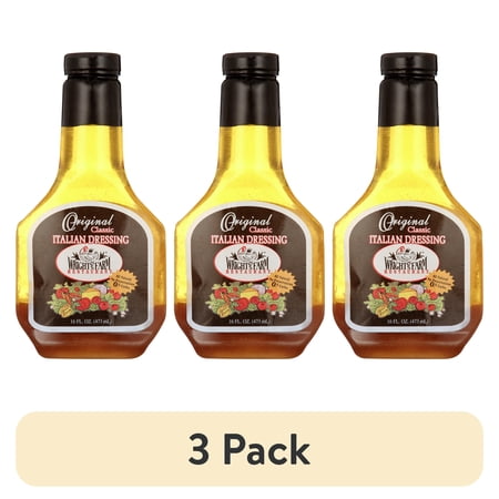 (3 pack) Wright's Farm Restaurant Classic Italian Salad Dressing, 16 Net fl oz.