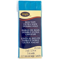 (3 pack) Wrights 1/2" Turquoise Extra Wide Double Fold Bias Tape, 3 yd