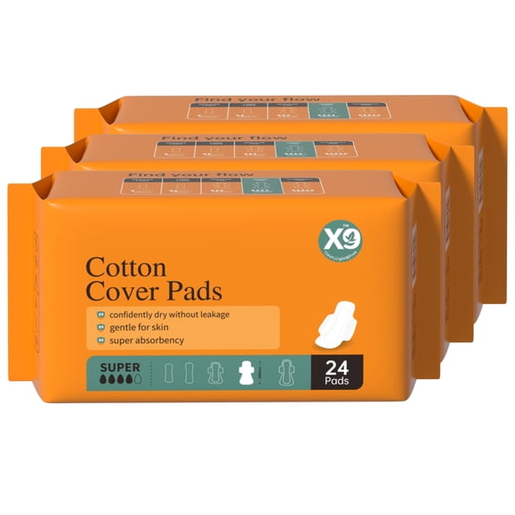 (3 pack) X9 Cotton Cover Pads