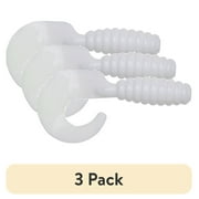 (3 pack) YUM Grub Soft Plastic 2" White 18 Count