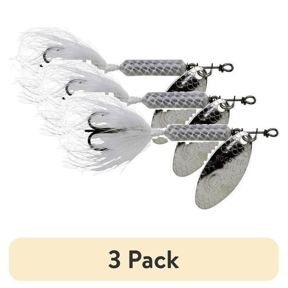 (3 pack) Yakima Bait Original Rooster Tail, Inline Spinnerbait Fishing Lure, 1/6 oz