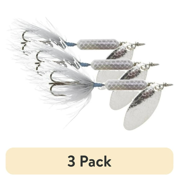 (3 pack) Yakima Bait Wordens Original Rooster Tail Spinner Lure, Gray Minnow, 1/16-ounce Multi-Colored