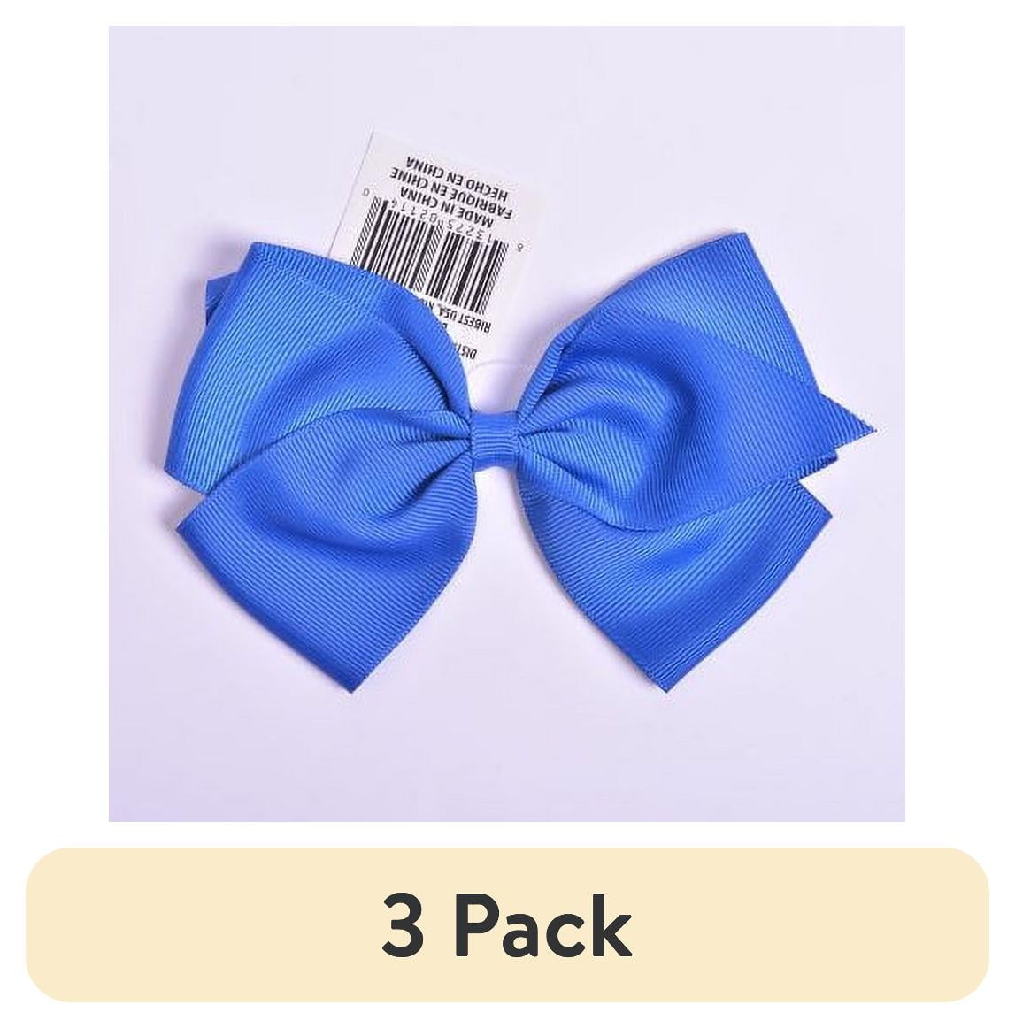 (3 pack) Yama Ribbon, Blue Large Grosgrain Bow, 1 Each