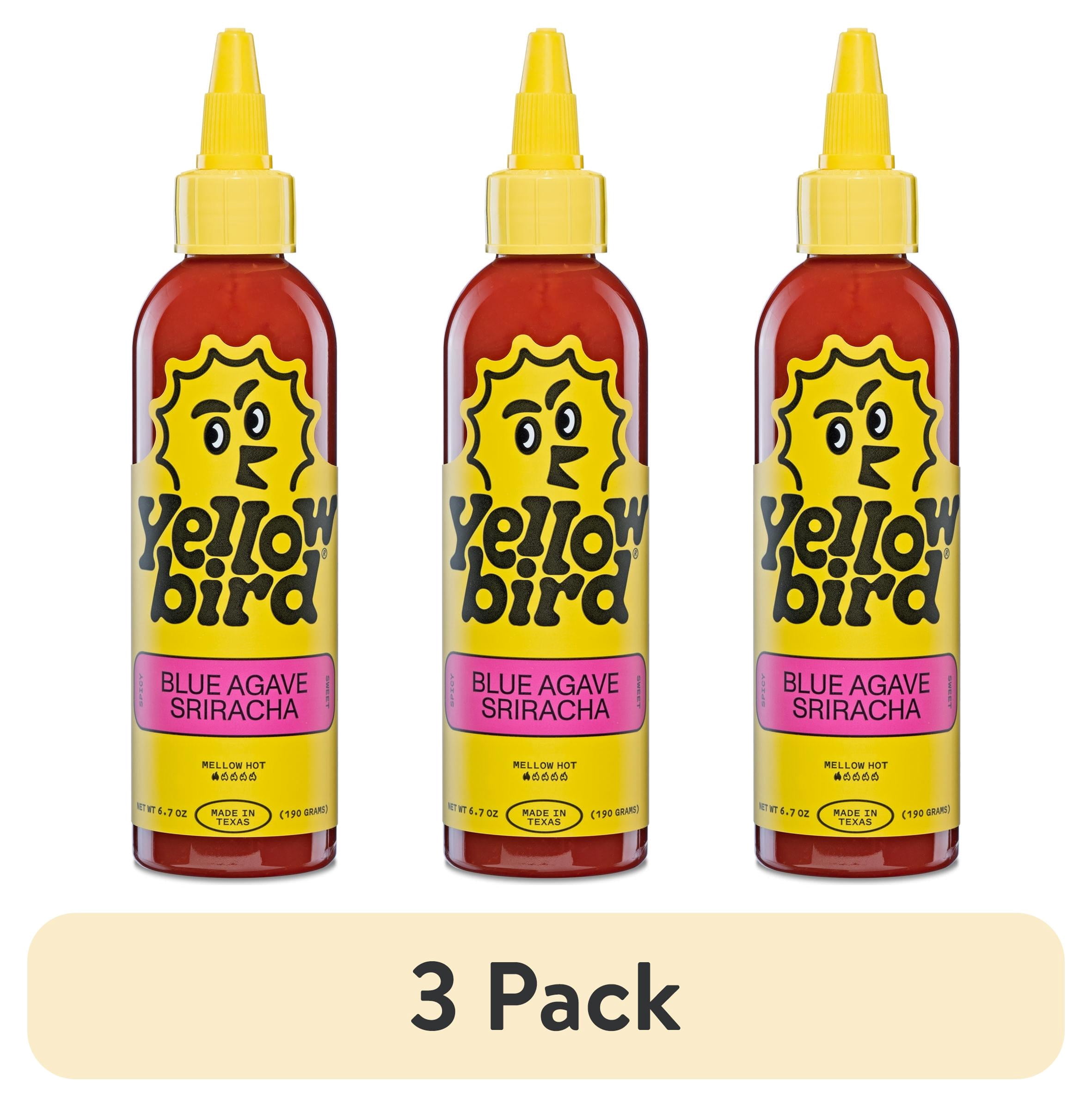 (3 pack) Yellowbird Blue Agave Sriracha, 6.7 oz