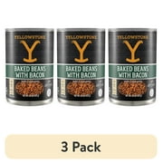 (3 pack) Yellowstone Brand Baked Beans with Bacon, No Allergens, Gluten-Free, Canned Beans, 15 oz. Can.