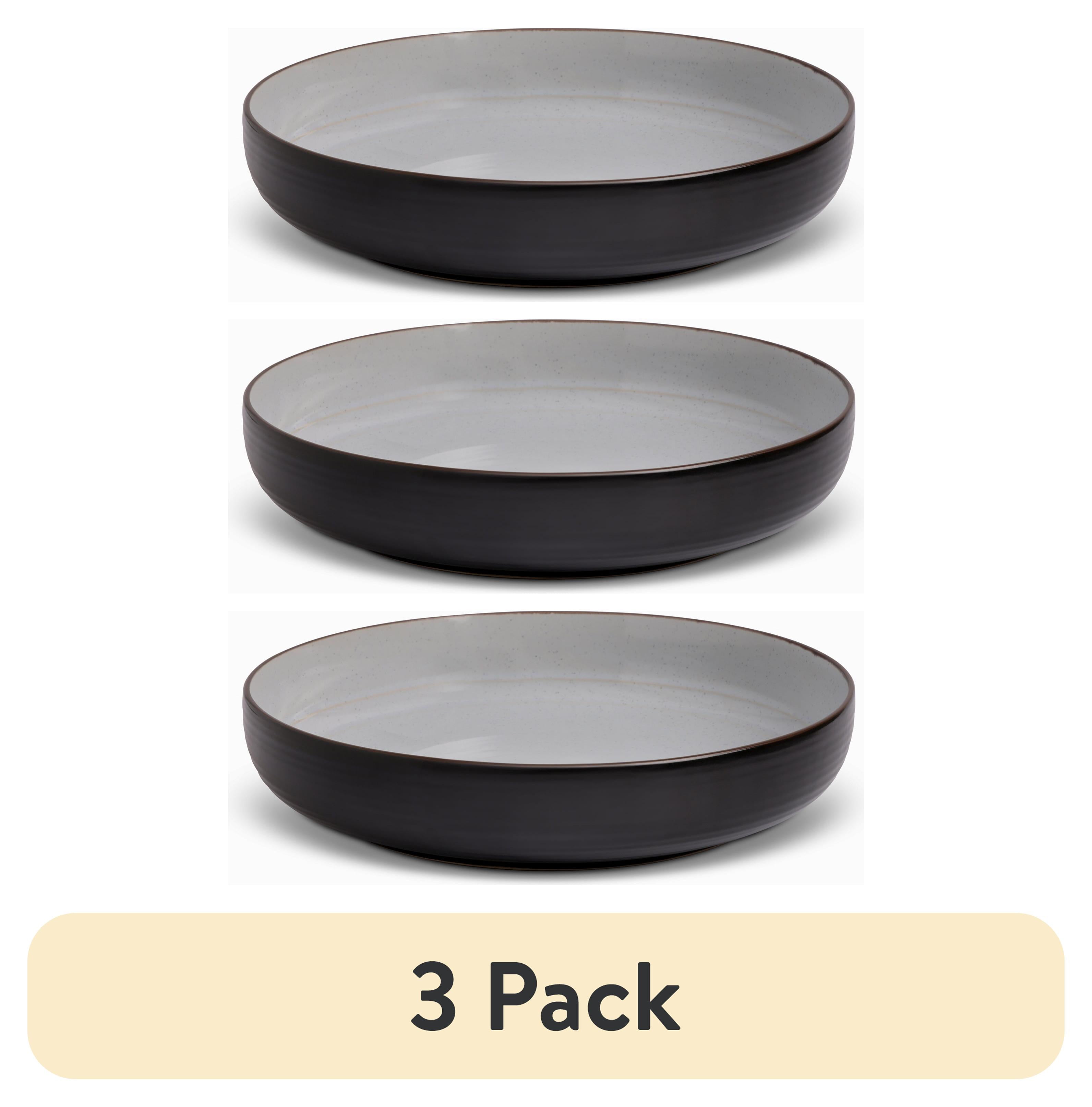 (3 pack) Yellowstone Ceramic Serve Round Bowl, Beth Collection