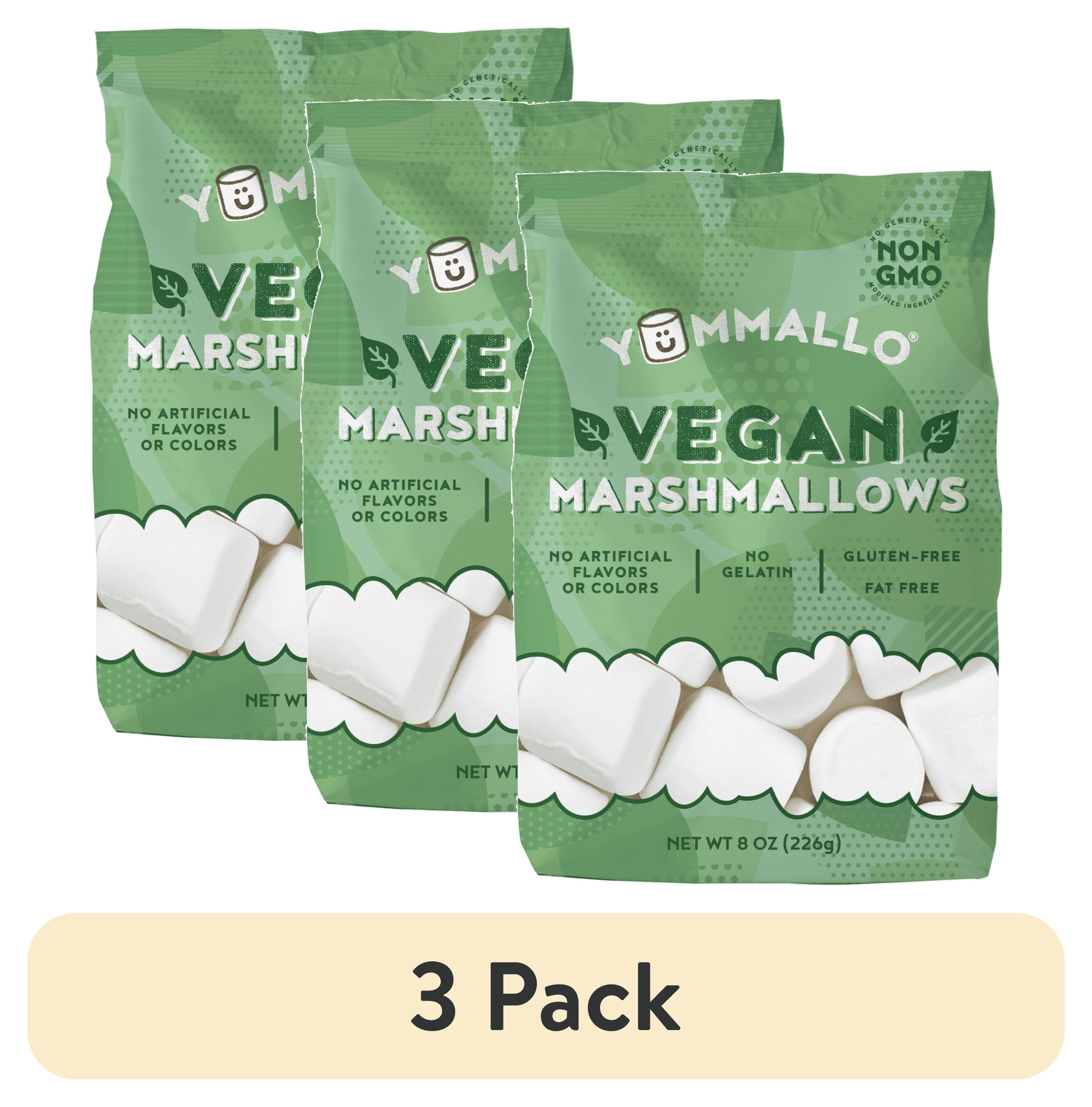 (3 pack) Yummallo Vegan Marshmallow, 8 oz