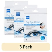 3 pack ZEISS Dry Eye Relief Warm Compress Heated Eye Masks, 2 Pack