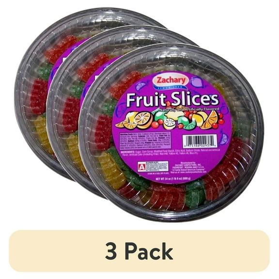 (3 pack) Zachary Fruit Slices, 24 Oz.