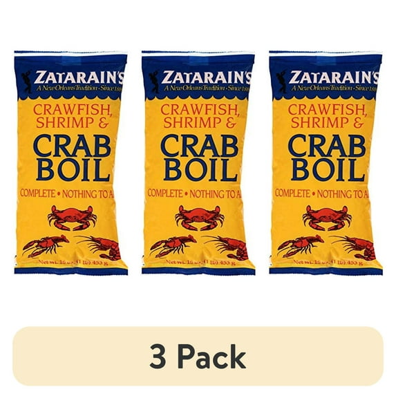 (3 pack) Zatarain's Crawfish, Shrimp & Crab Boil, 16 oz | 12 Pack