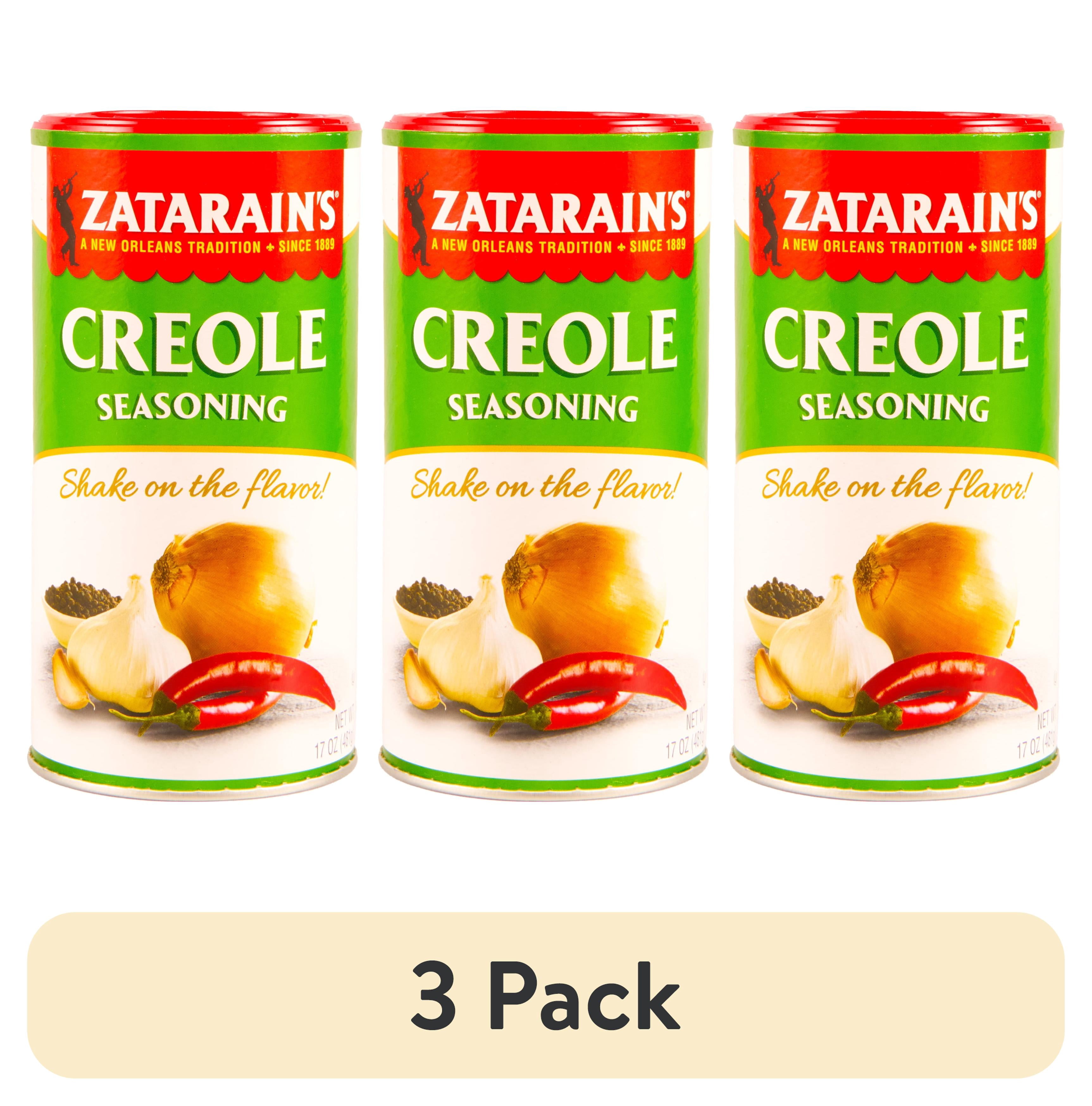 (3 pack) Zatarain's New Orleans Style Creole Seasoning, 17.0 oz Can