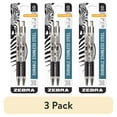 thumbnail image 1 of (3 pack) Zebra G-301 Stainless Steel Retractable Gel Pen, 0.7mm, Black Ink, 1 of 8